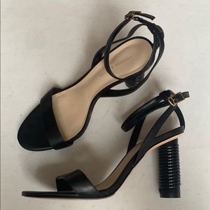 CHARLES & KEITH black block heel strappy sandal
